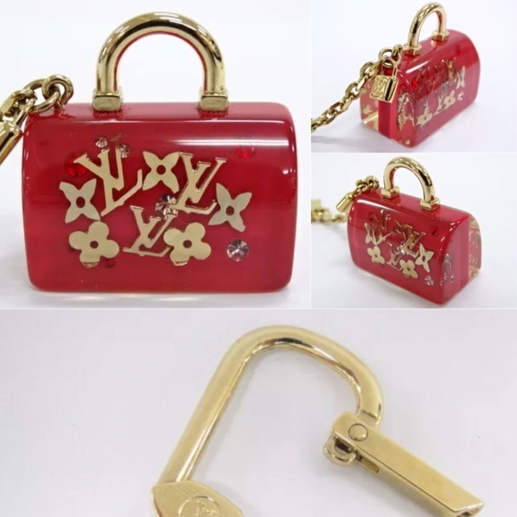 ⛔️SOLD⛔️ Key Charm Inclusion Red Speedy Bag Motif - Picture 2 of 8